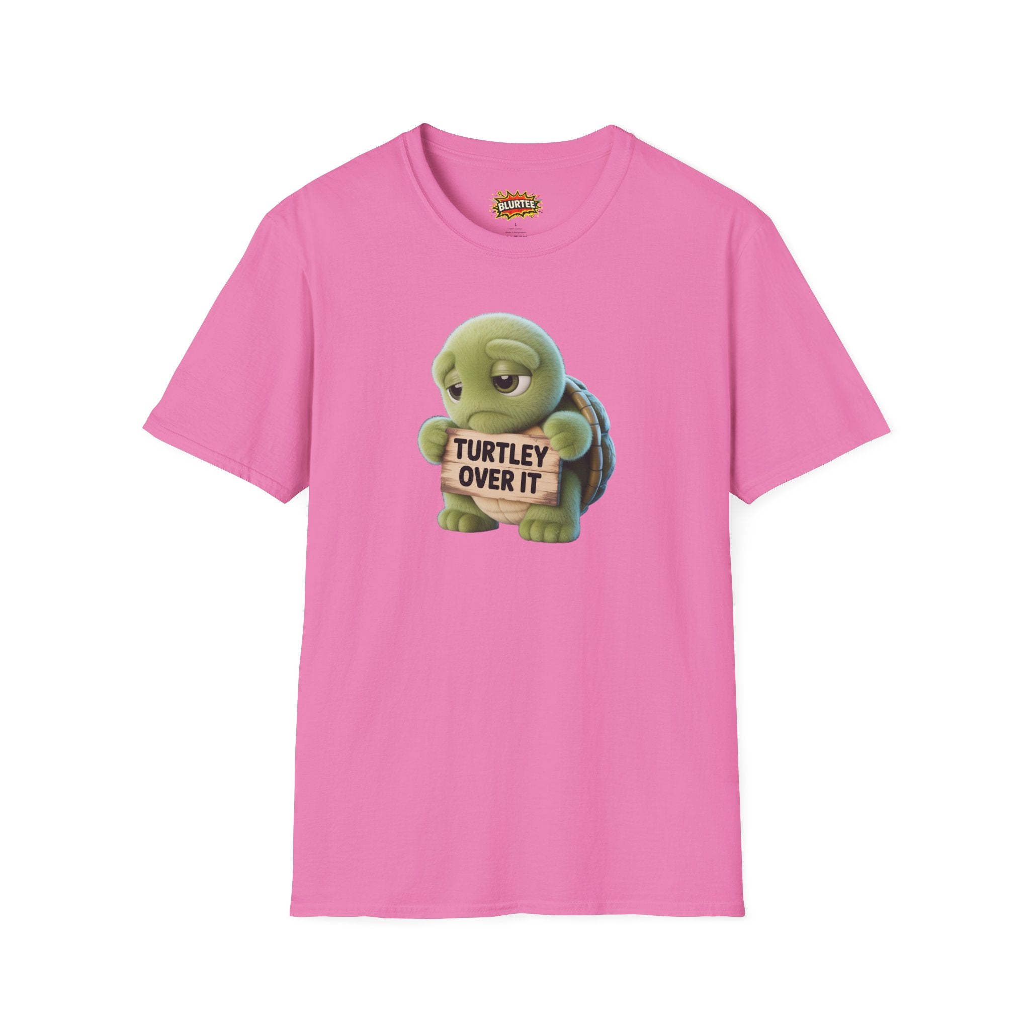Turtley Over It (Totally Over It) Funny Shirt | Funny Turtle Shirt | Sarcastic Turtle Tee | Unisex Graphic Tee | BLURTee