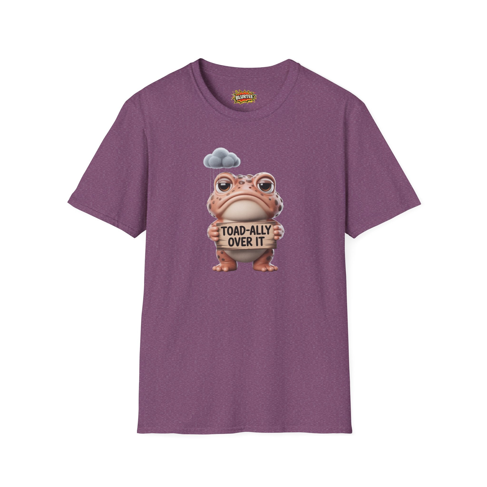 Toad-ally Over It (Totally Over It) Funny Shirt | Funny Toad Shirt | Sarcastic Animal Graphic | Unisex Graphic Tee | BLURTee