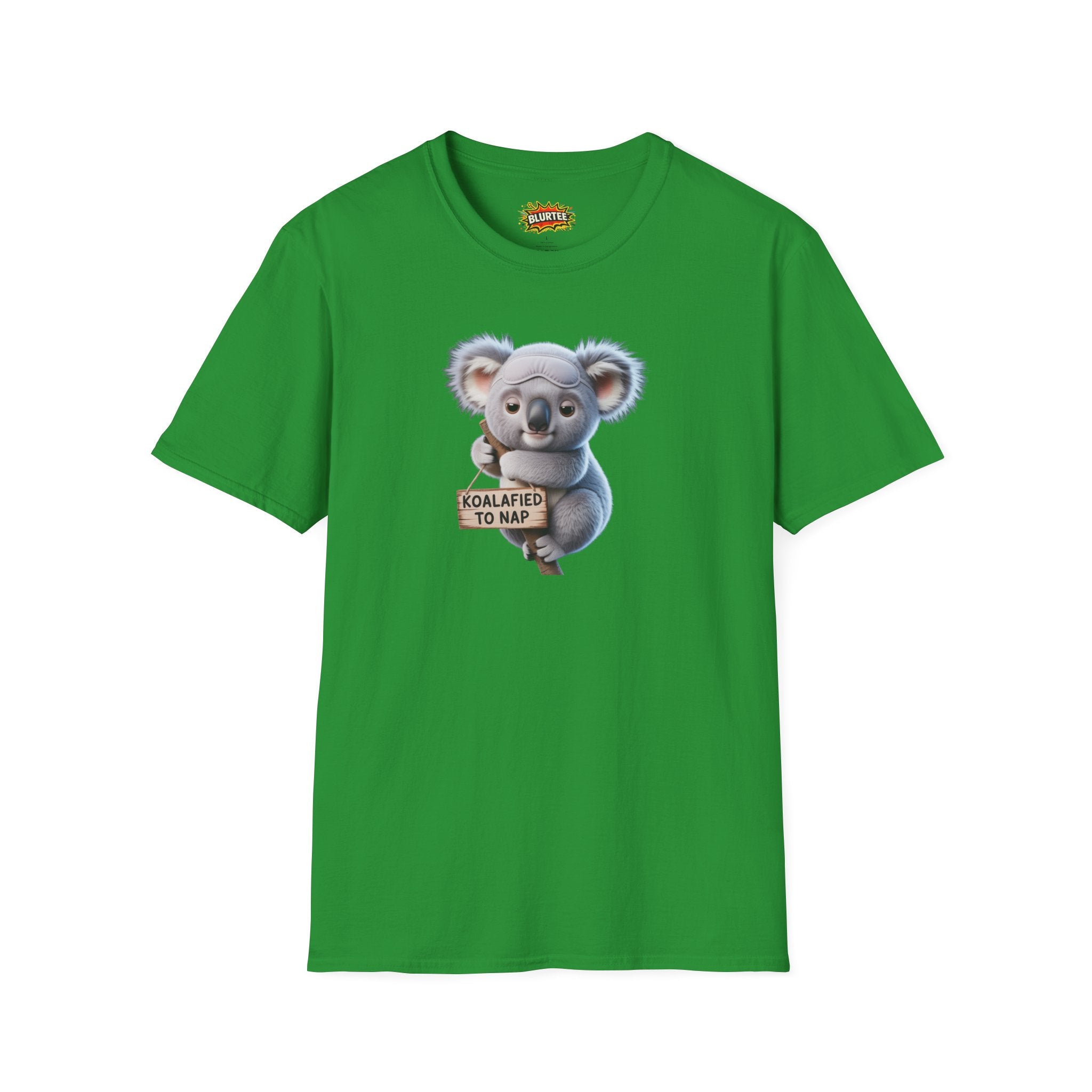 Koalafied to Nap (Qualified To Nap) Funny Shirt | Funny Koala Shirt | Sarcastic Pun Tee | Unisex Graphic Tee | BLURTee