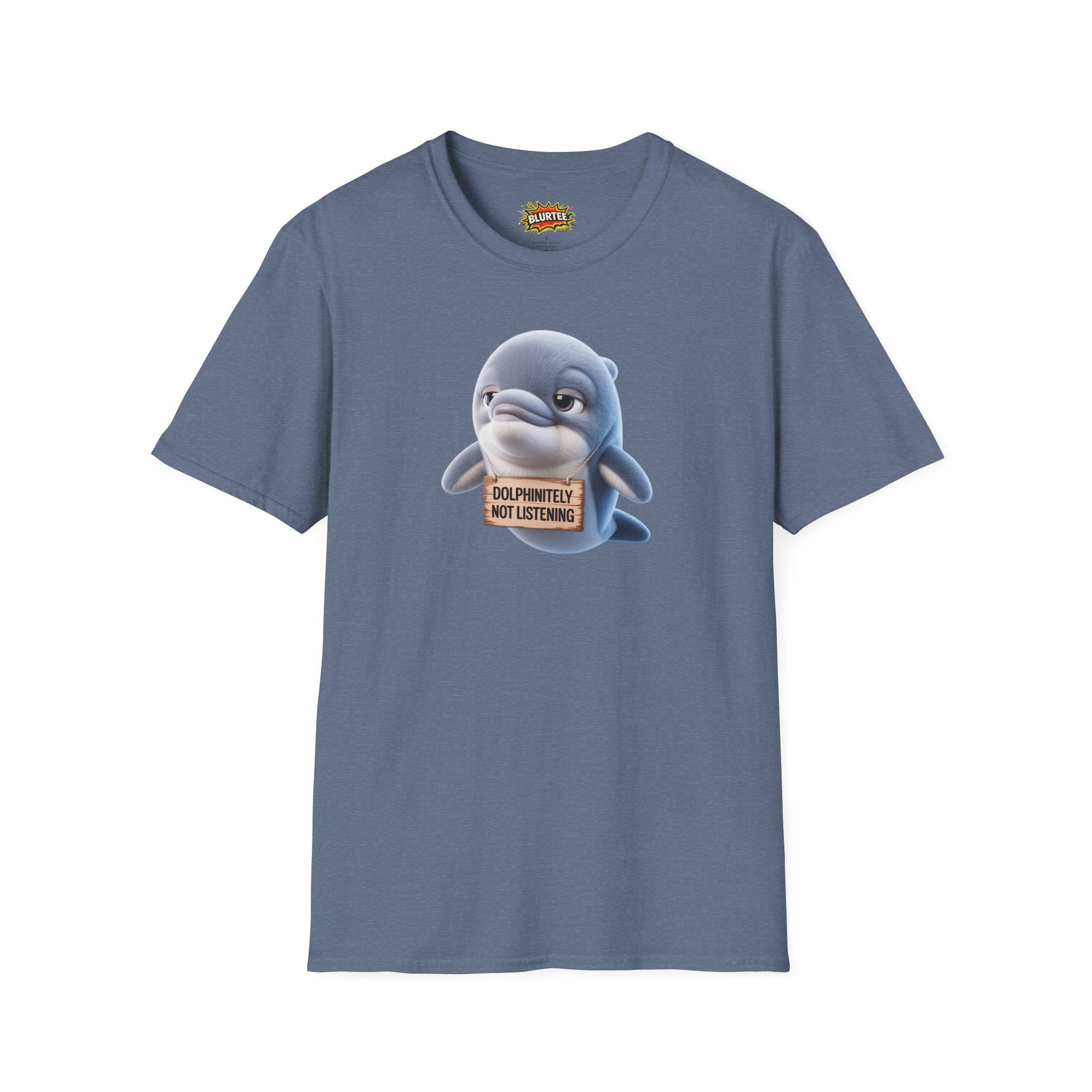 Dolphinitely Not Listening (Definitely Not Listening) Funny Shirt | Funny Dolphin Shirt | Unisex Graphic Tee | BLURTee
