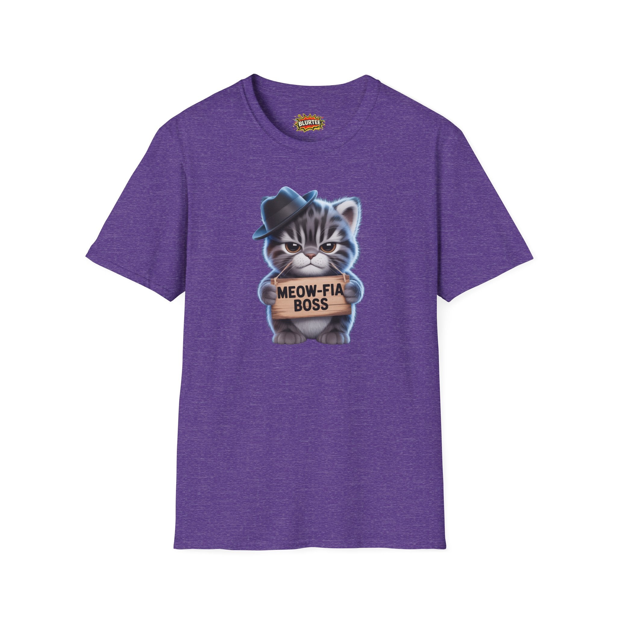 Meow-fia Boss (Mafia Boss) Funny Shirt | Funny Cat Shirt | Sarcastic Pun Tee | Unisex Graphic Tee | BLURTee