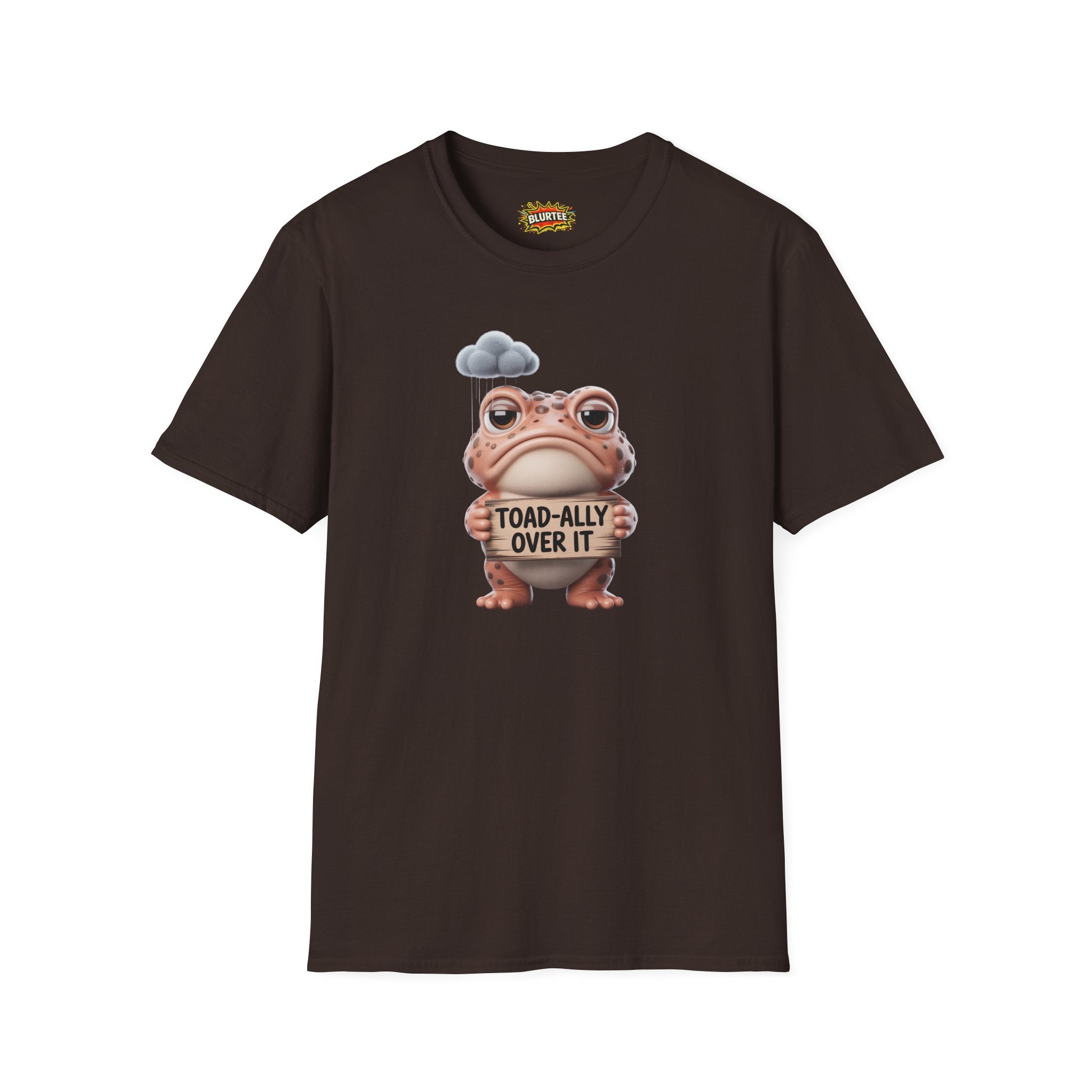 Toad-ally Over It (Totally Over It) Funny Shirt | Funny Toad Shirt | Sarcastic Animal Graphic | Unisex Graphic Tee | BLURTee