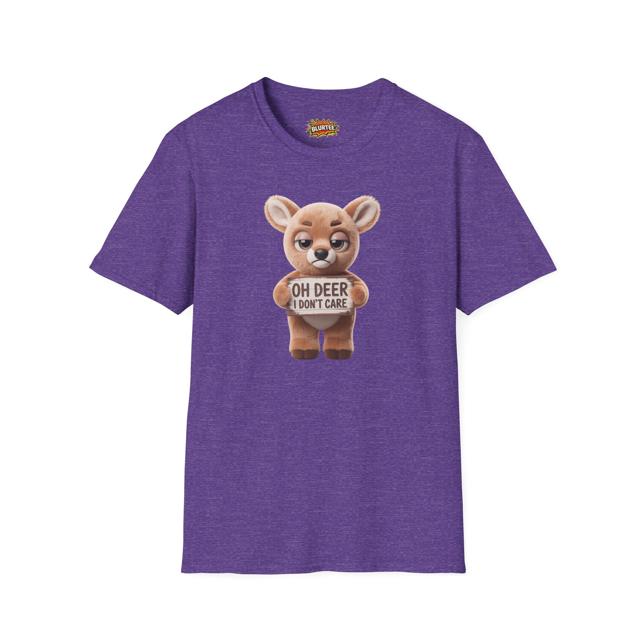 Oh Deer I Don't Care (Oh Dear I Don'T Care) Funny Shirt | Funny Deer Shirt | Sarcastic Animal Tee | Unisex Graphic Tee | BLURTee