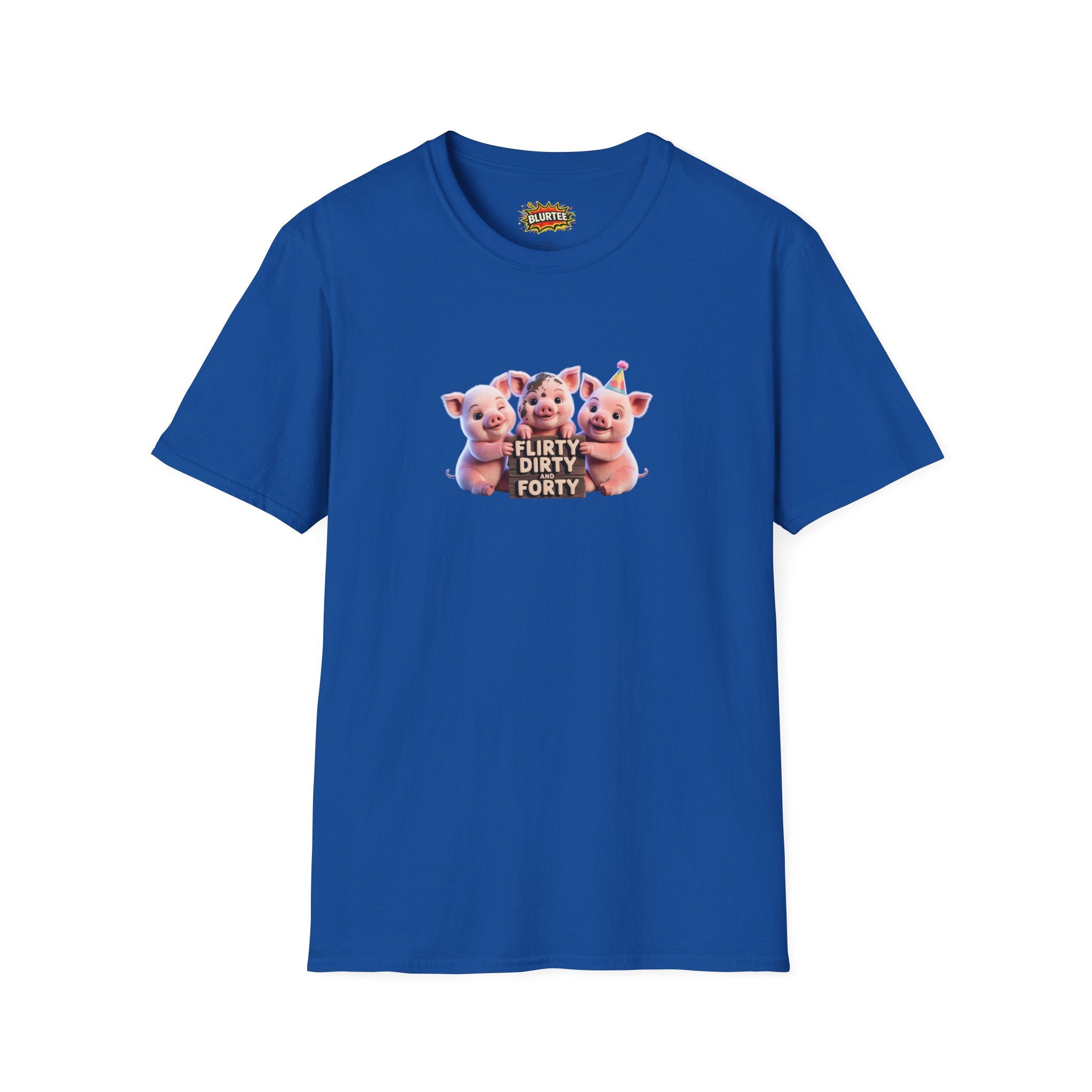 Flirty Dirty and Forty (Flirty And Thirty) Funny Shirt | Funny 40Th Birthday Shirt | Unisex Graphic Tee | BLURTee