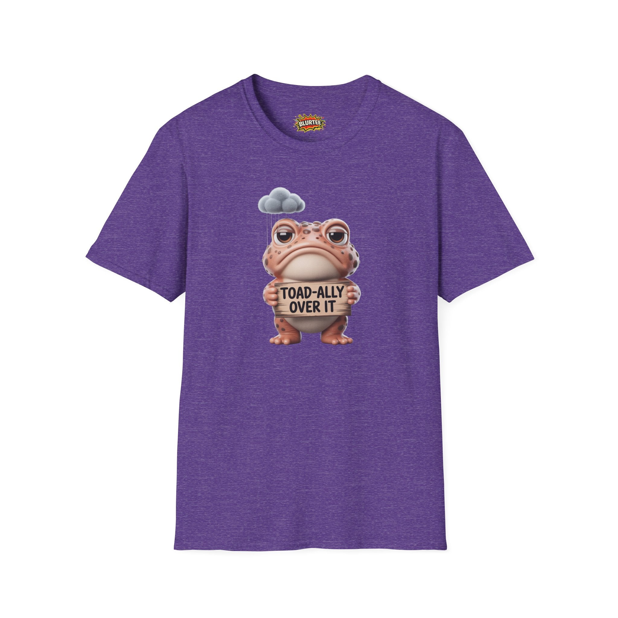 Toad-ally Over It (Totally Over It) Funny Shirt | Funny Toad Shirt | Sarcastic Animal Graphic | Unisex Graphic Tee | BLURTee