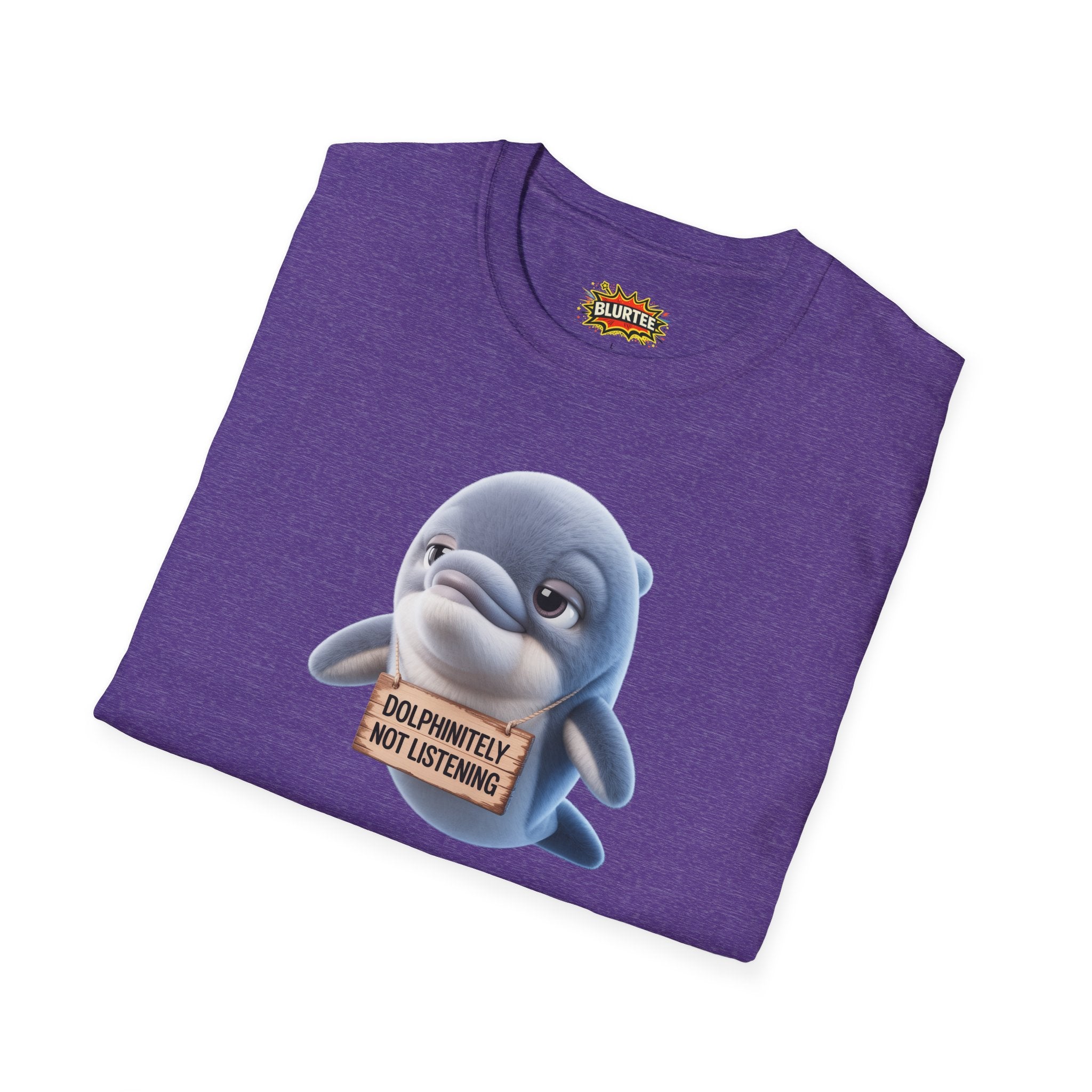 Dolphinitely Not Listening (Definitely Not Listening) Funny Shirt | Funny Dolphin Shirt | Unisex Graphic Tee | BLURTee