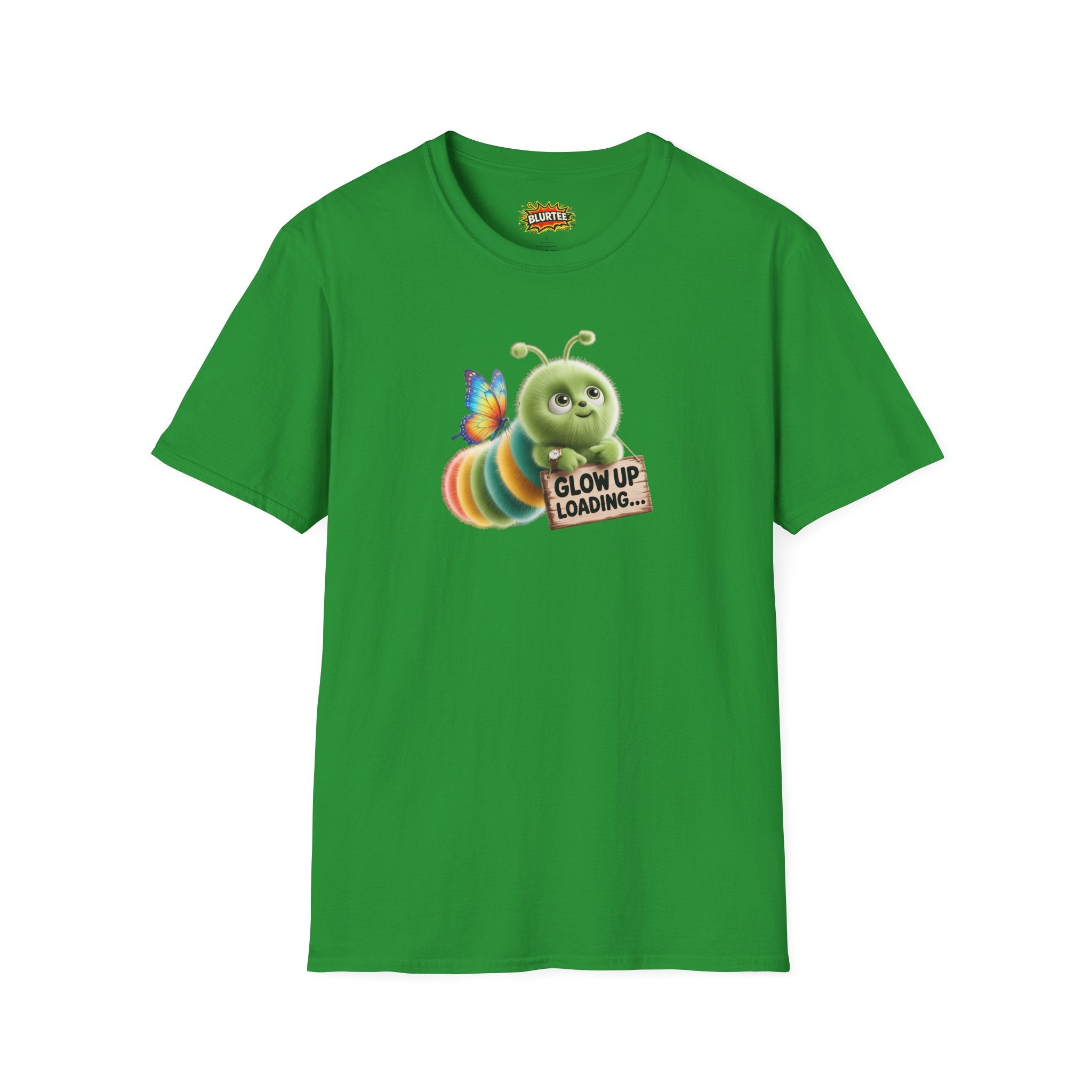 Glow Up Loading (Glow Up) Funny Shirt | Funny Caterpillar Shirt | Sarcastic Animal Tee | Unisex Graphic Tee | BLURTee
