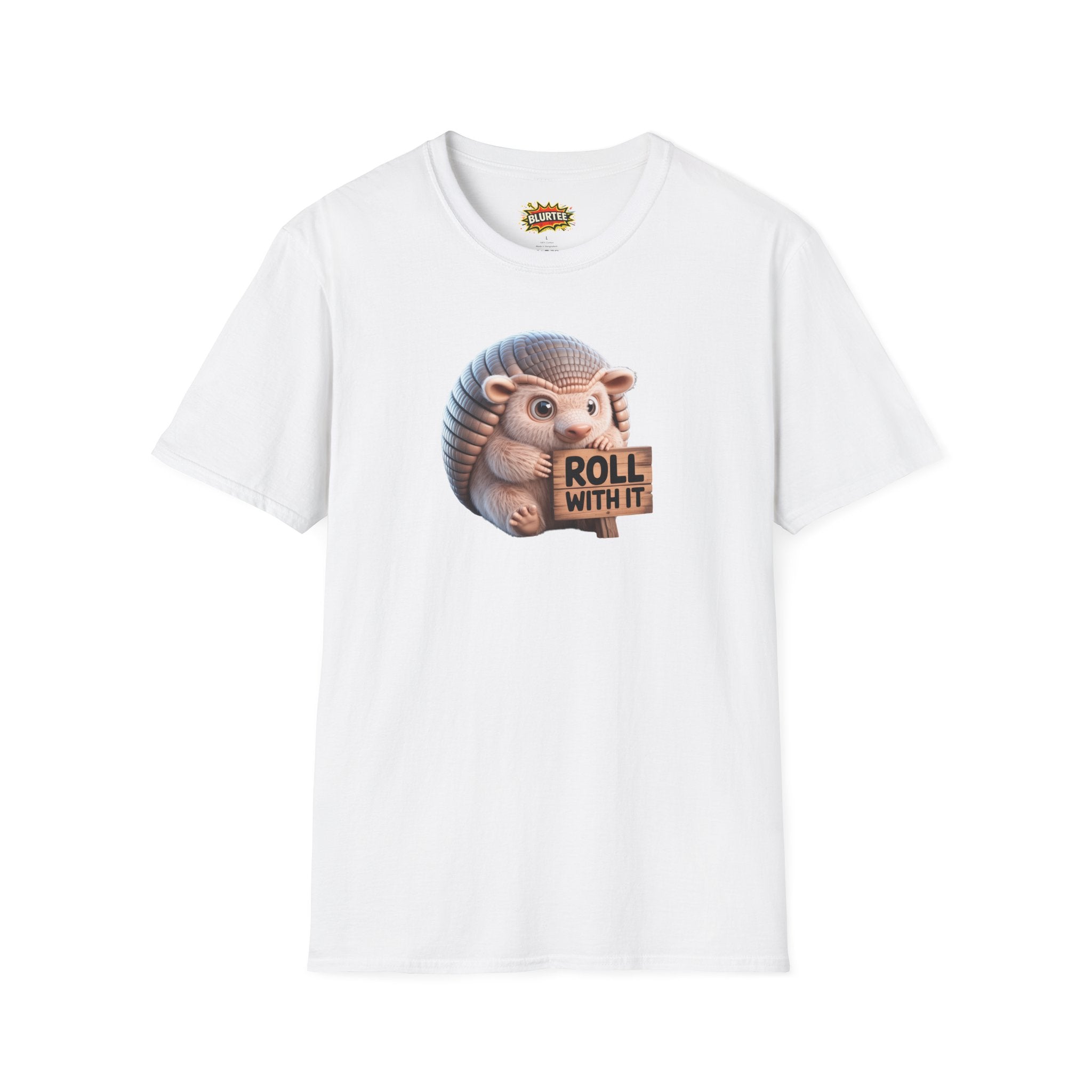 Roll With It Funny Shirt | Funny Armadillo Shirt | Roll With It Tee | Unisex Graphic Tee | BLURTee