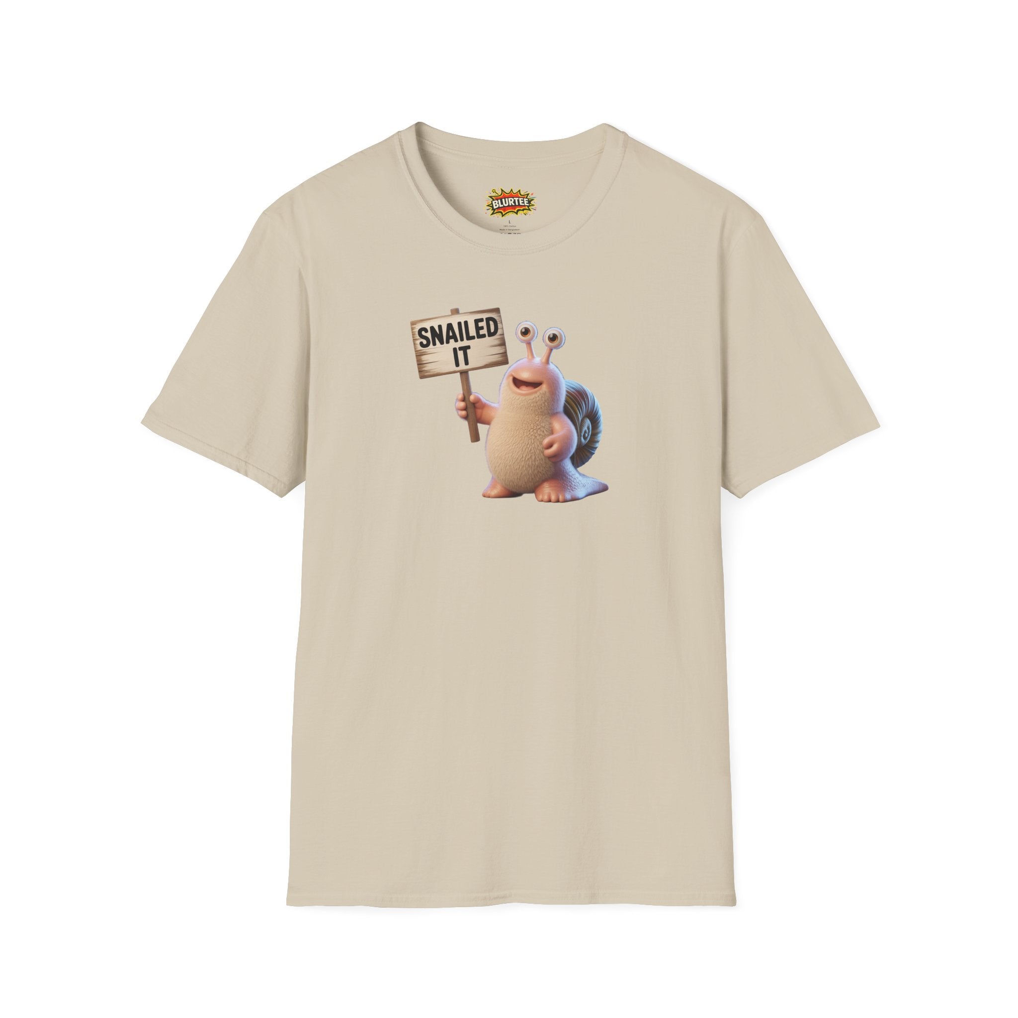 Snailed It (Nailed It) Funny Shirt | Funny Snail Shirt | Sarcastic Animal Tee | Unisex Graphic Tee | BLURTee