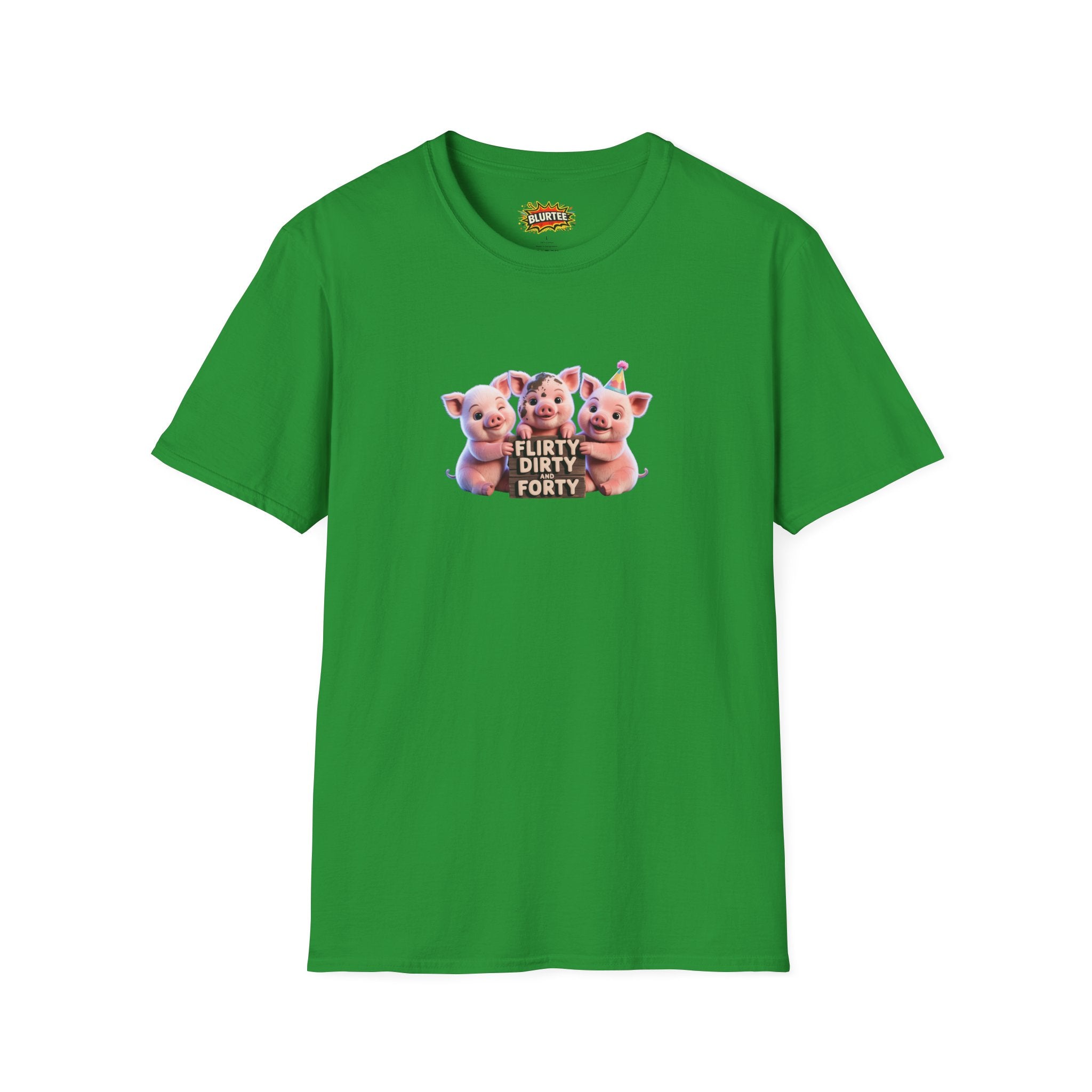Flirty Dirty and Forty (Flirty And Thirty) Funny Shirt | Funny 40Th Birthday Shirt | Unisex Graphic Tee | BLURTee