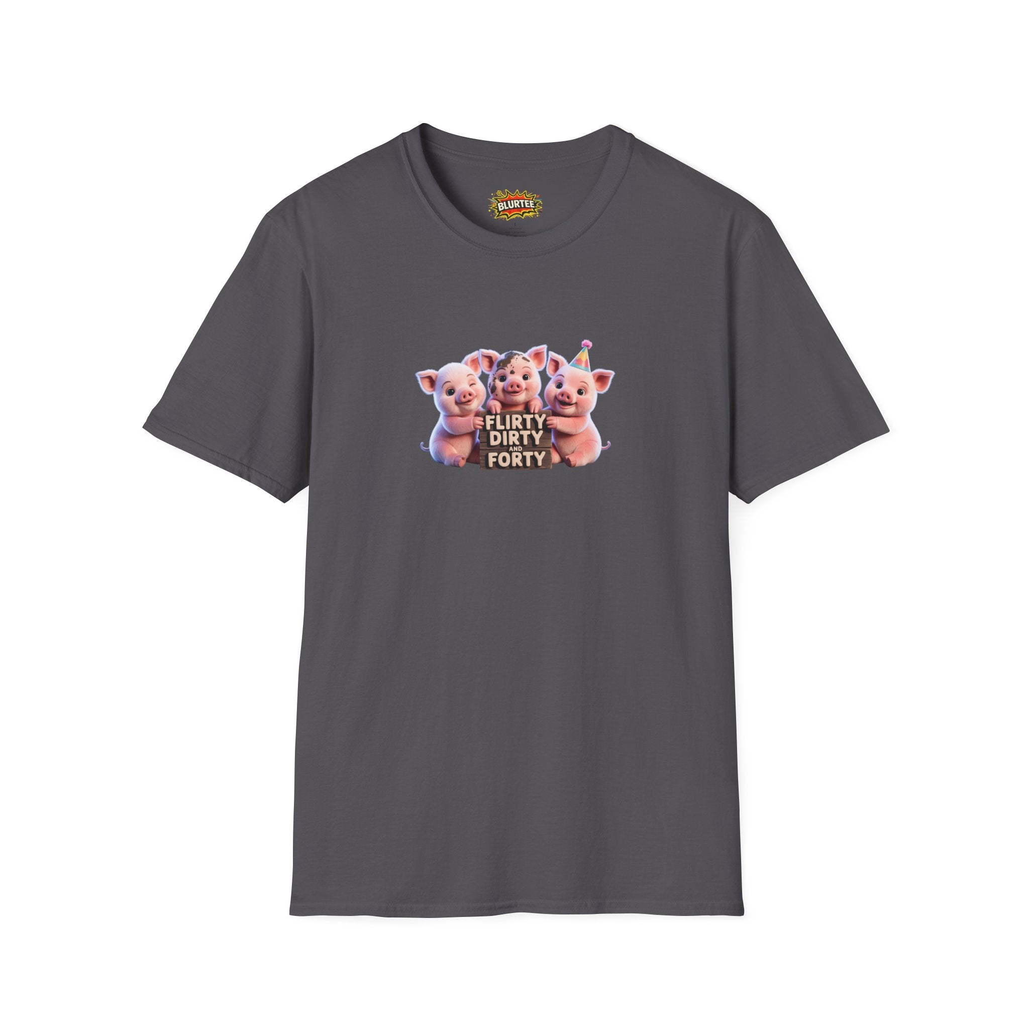 Flirty Dirty and Forty (Flirty And Thirty) Funny Shirt | Funny 40Th Birthday Shirt | Unisex Graphic Tee | BLURTee