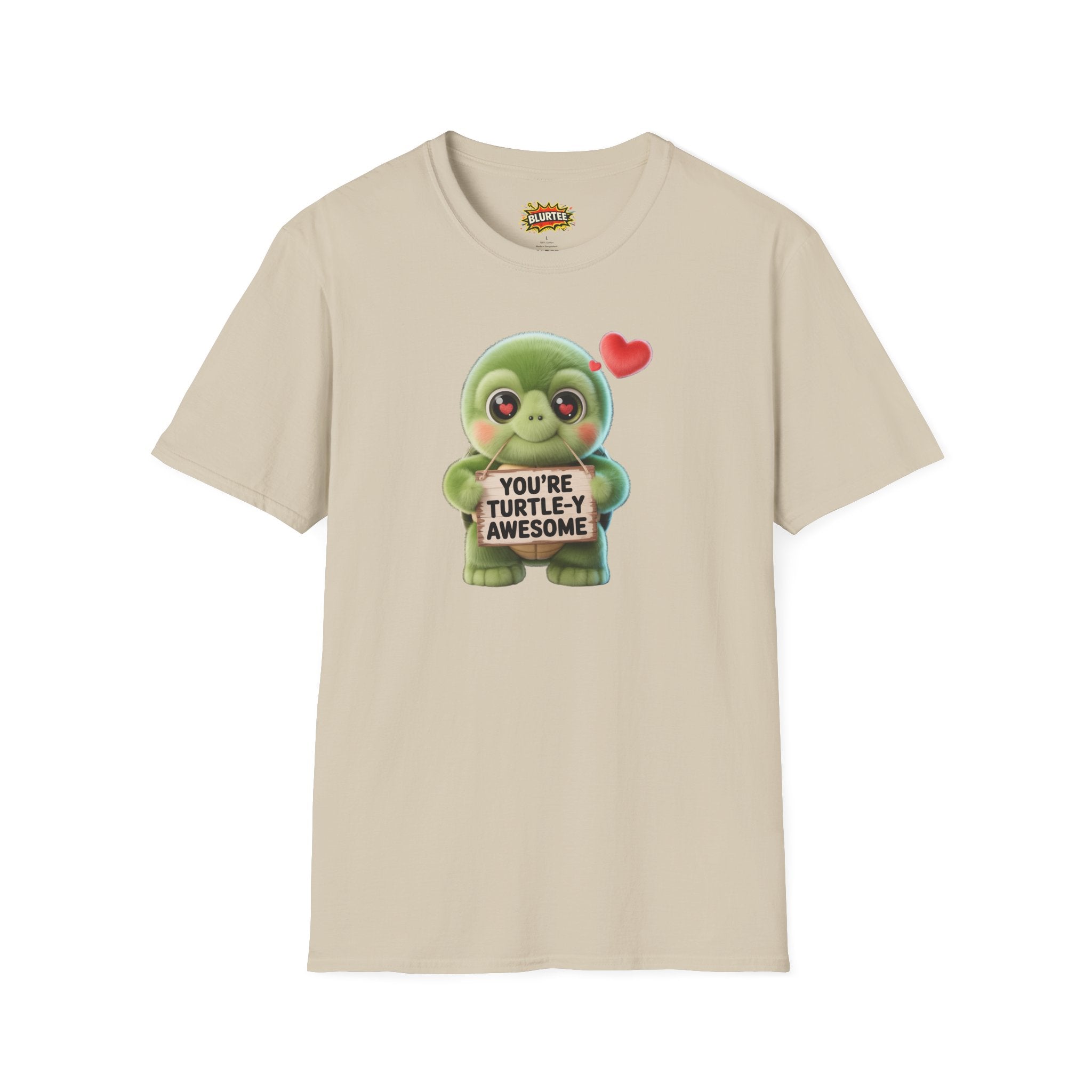 You're Turtley Awesome (You'Re Totally Awesome) Funny Shirt | Funny Turtle Shirt | Sarcastic Animal Tee | Unisex Graphic Tee | BLURTee