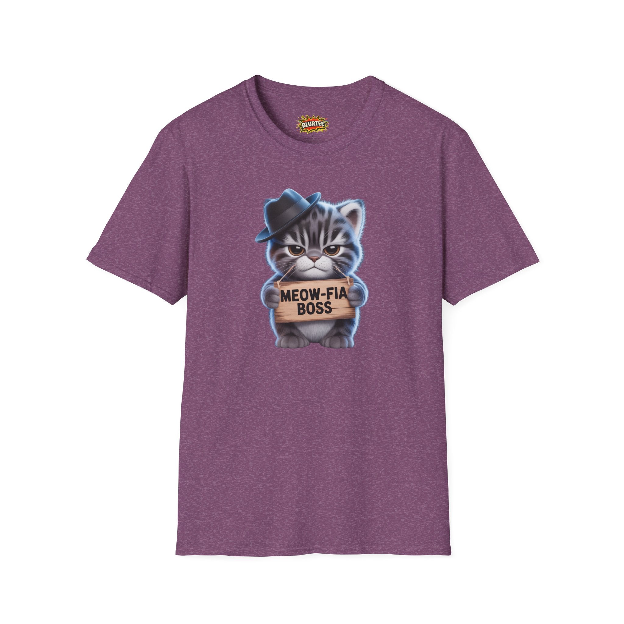 Meow-fia Boss (Mafia Boss) Funny Shirt | Funny Cat Shirt | Sarcastic Pun Tee | Unisex Graphic Tee | BLURTee