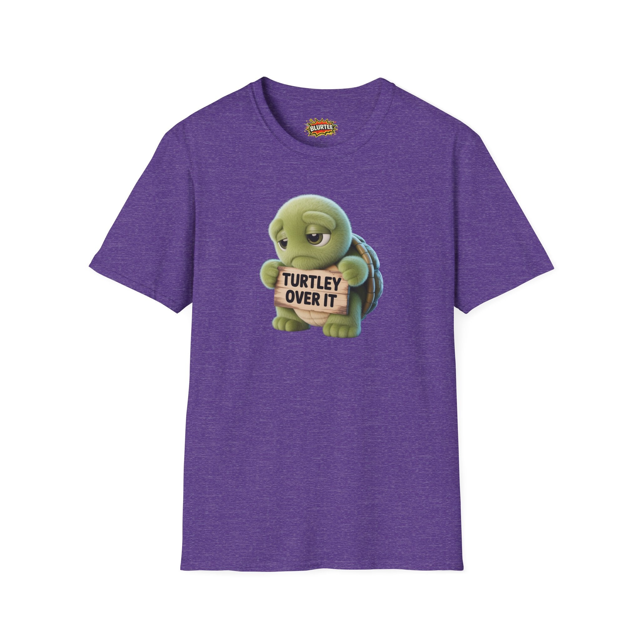 Turtley Over It (Totally Over It) Funny Shirt | Funny Turtle Shirt | Sarcastic Turtle Tee | Unisex Graphic Tee | BLURTee
