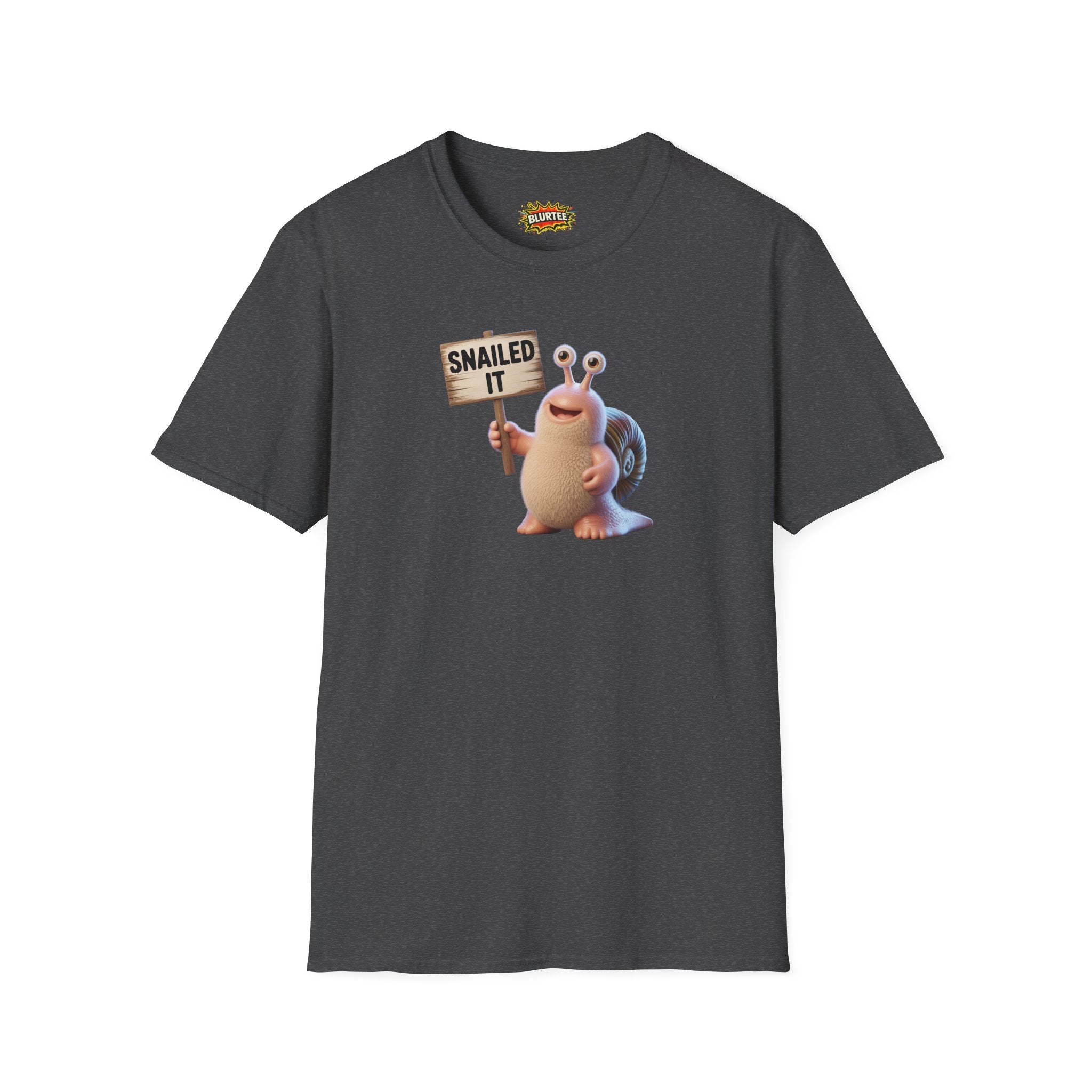Snailed It (Nailed It) Funny Shirt | Funny Snail Shirt | Sarcastic Animal Tee | Unisex Graphic Tee | BLURTee