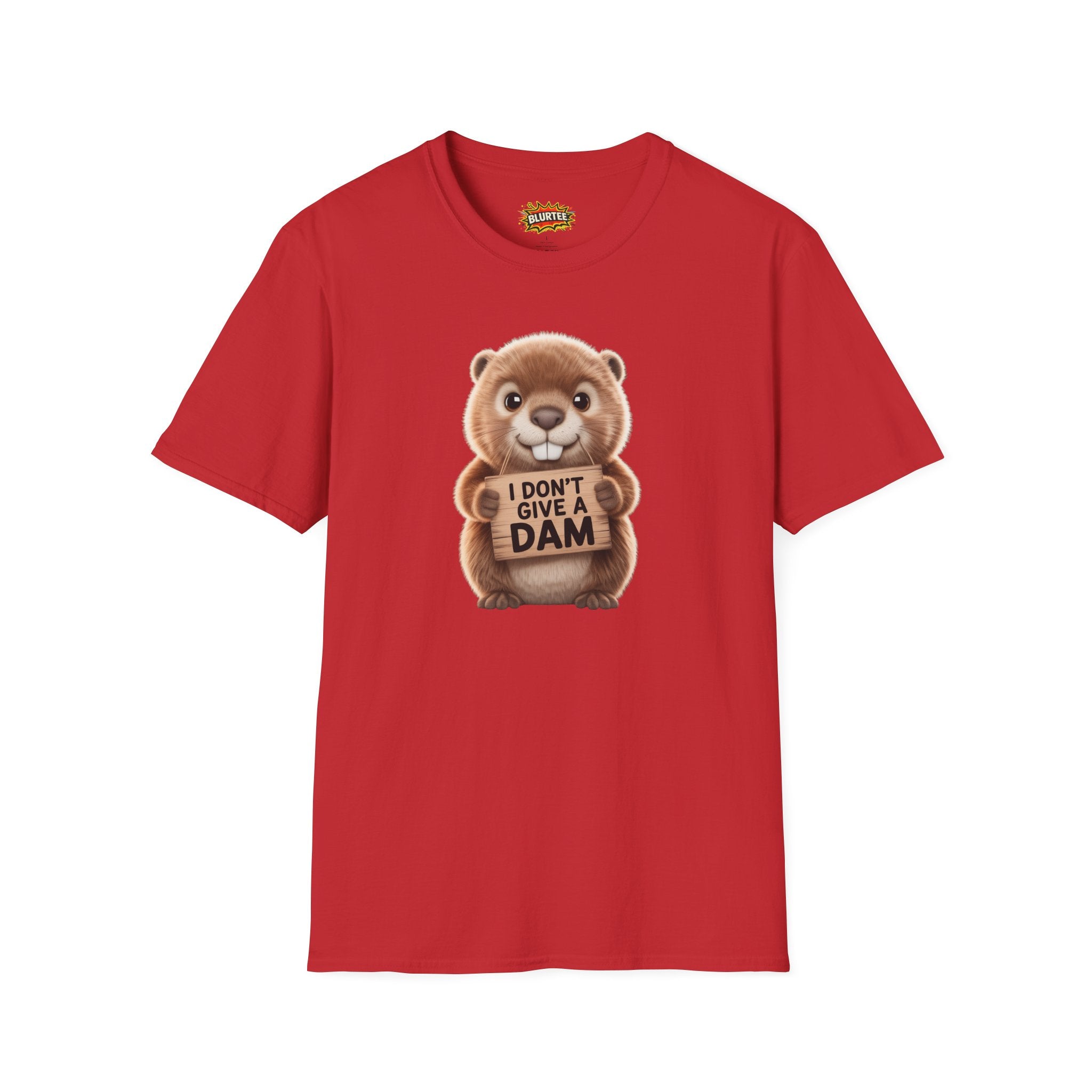 I Don't Give a Dam (I Don'T Give A Damn) Funny Shirt | Funny Beaver Tee | Sarcastic Pun Shirt | Unisex Graphic Tee | BLURTee