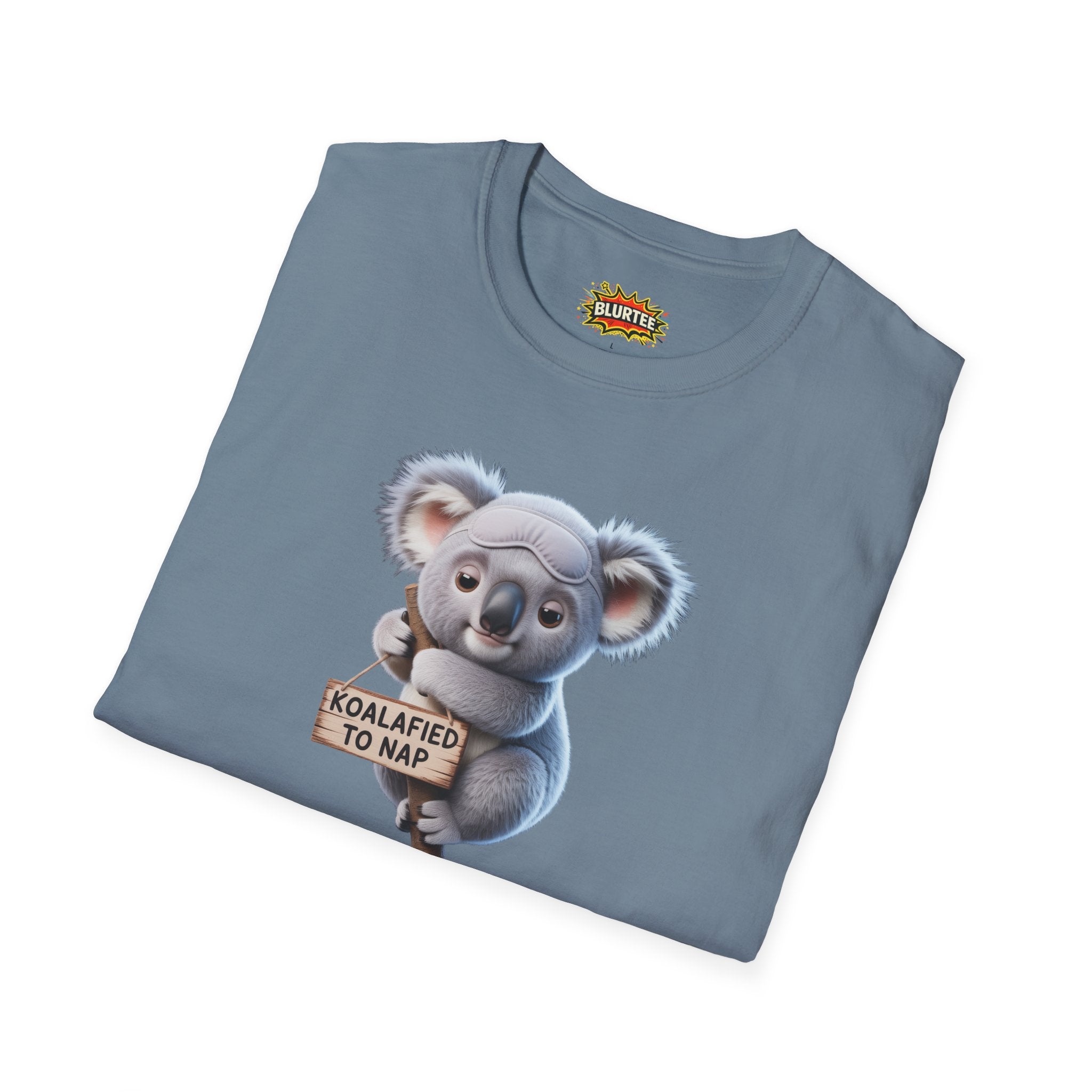 Koalafied to Nap (Qualified To Nap) Funny Shirt | Funny Koala Shirt | Sarcastic Pun Tee | Unisex Graphic Tee | BLURTee