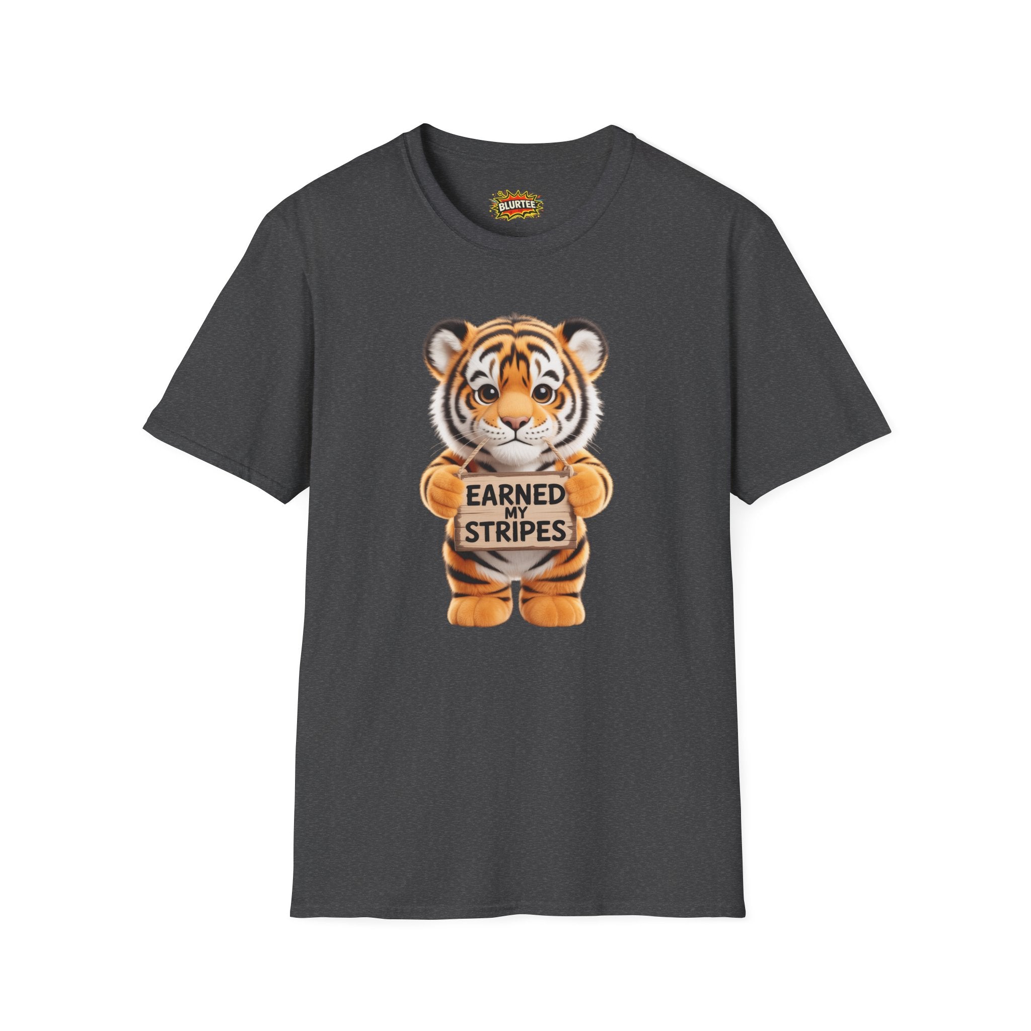 Earned My Stripes Funny Shirt | Funny Tiger Shirt | Sarcastic Animal Tee | Unisex Graphic Tee | BLURTee