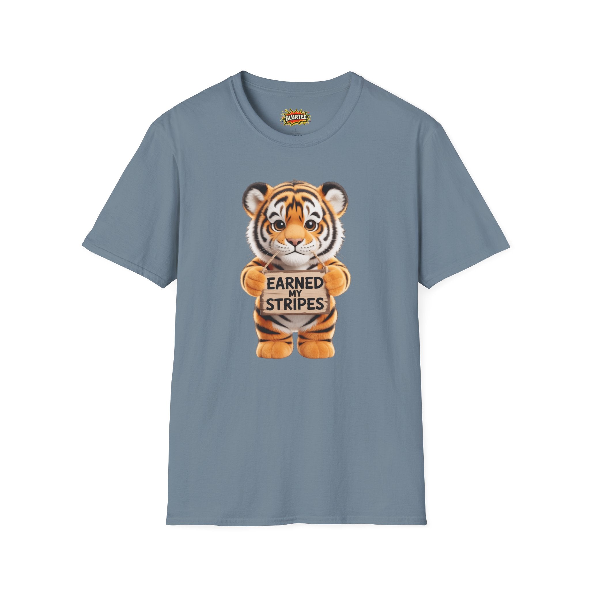 Earned My Stripes Funny Shirt | Funny Tiger Shirt | Sarcastic Animal Tee | Unisex Graphic Tee | BLURTee